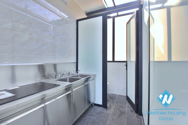 High-end 3 beds apartment with pretty terrace for rent in To Ngoc Van st, Tay Ho